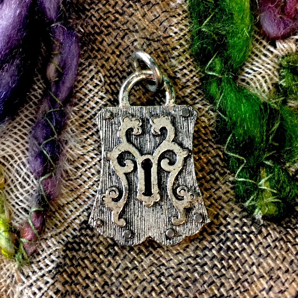 Antique Style Lock Charm